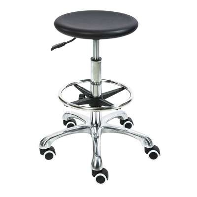 Stainless steel lab furniture laboratory chair with wheels hospital chair